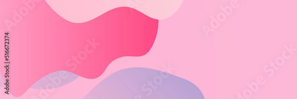 Fototapeta Pink abstract banner background. Vector abstract graphic design banner pattern background template.