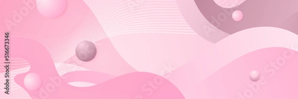 Fototapeta Pink abstract banner background. Vector abstract graphic design banner pattern background template.