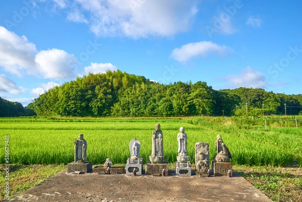 Obraz 田んぼのお地蔵さん　印西市