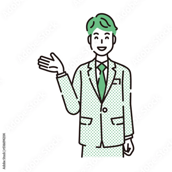 Fototapeta 線画人物