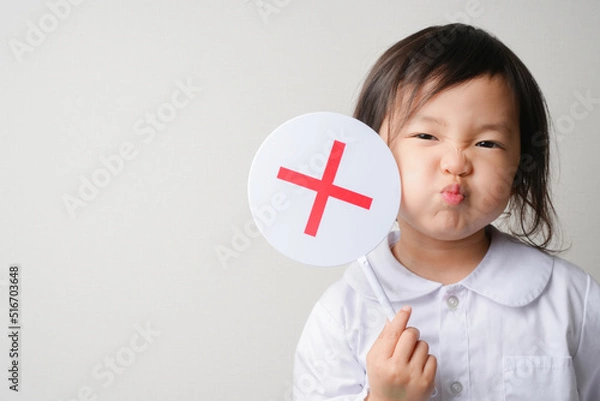Obraz バツマークの少女