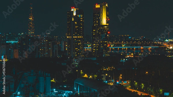 Obraz 서울 도심 야경