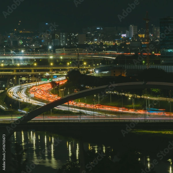 Obraz 동부간선도로 퇴근길, 야경