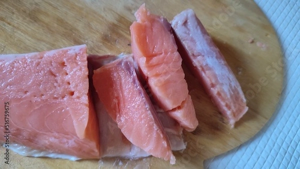 Obraz Salmon fish  food