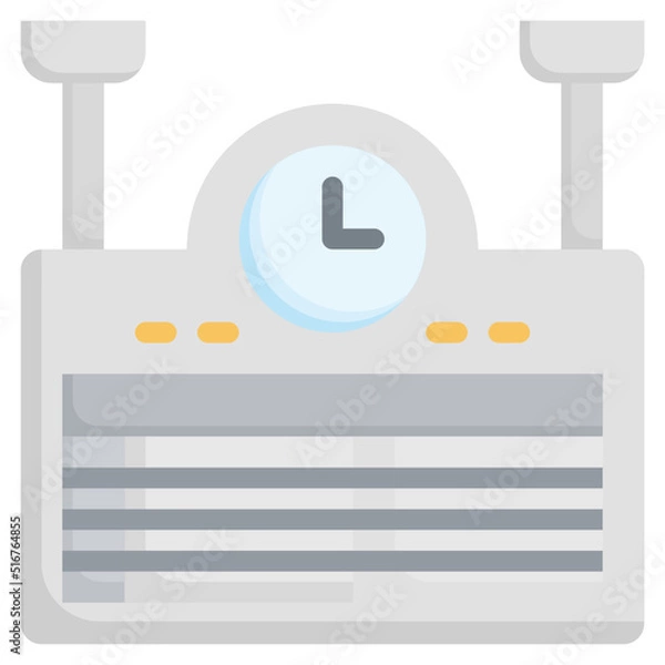 Obraz TIME TABLE flat icon,linear,outline,graphic,illustration