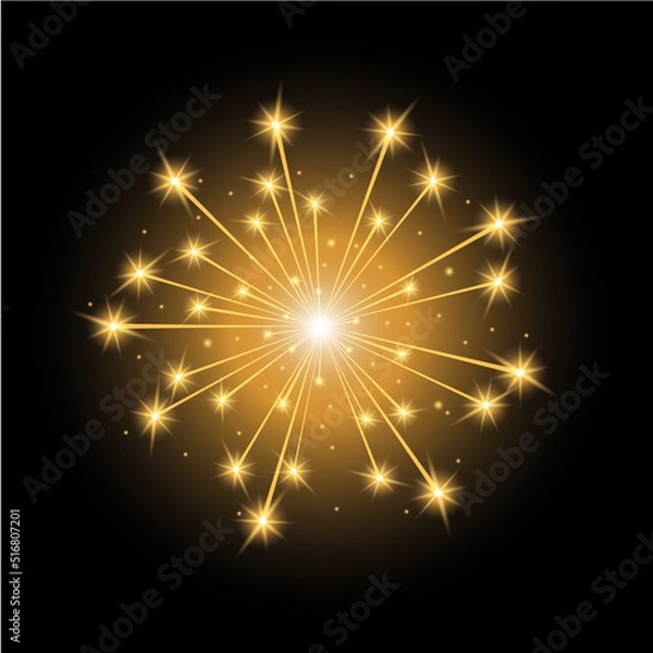 Fototapeta Firework lights