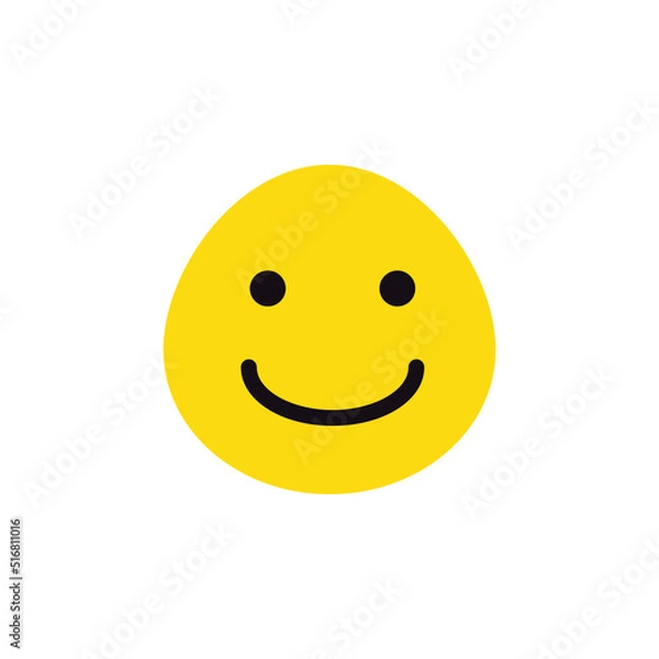 Obraz smile emoji vector for website, icon, symbil presentation