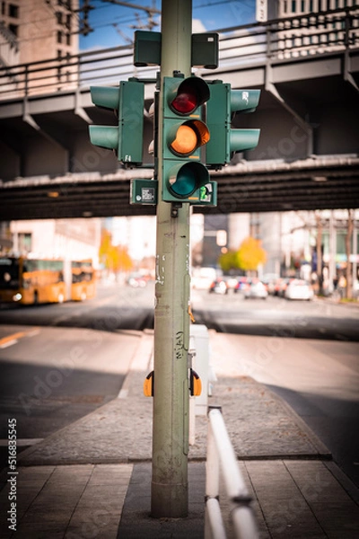 Obraz traffic light on the street