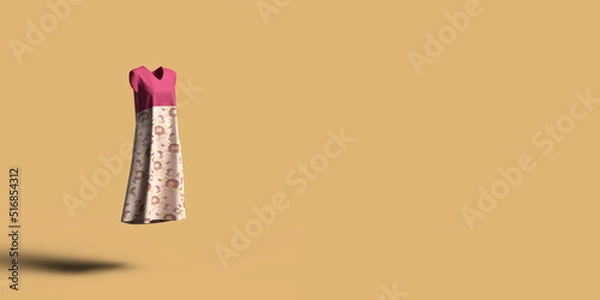 Obraz 花柄ワンピース