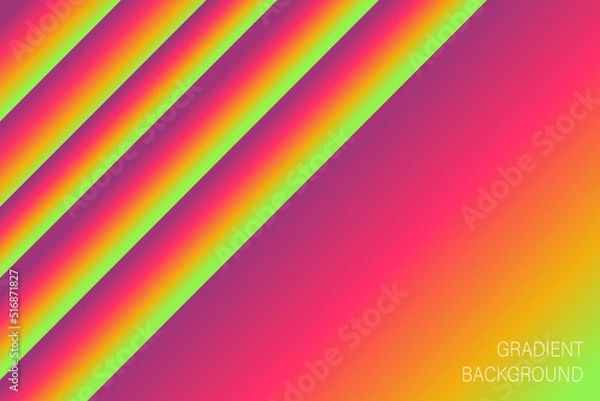 Obraz Abstract colorful rainbow gradient fluid background. blur wallpaper. Light bokeh pride month colorful space gradient wallpaper for presentation template