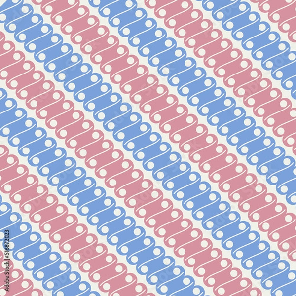 Fototapeta Modern Batik Parang in pastel color. Editable seamless pattern.