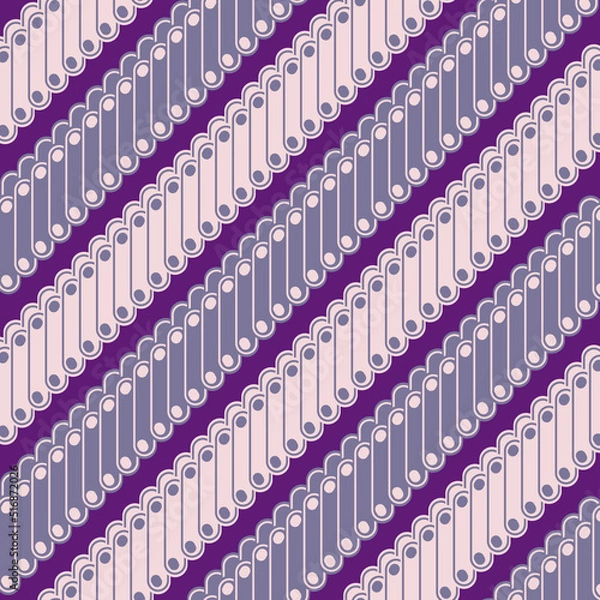 Fototapeta Digital Batik Parang. Simple seamless vector.
