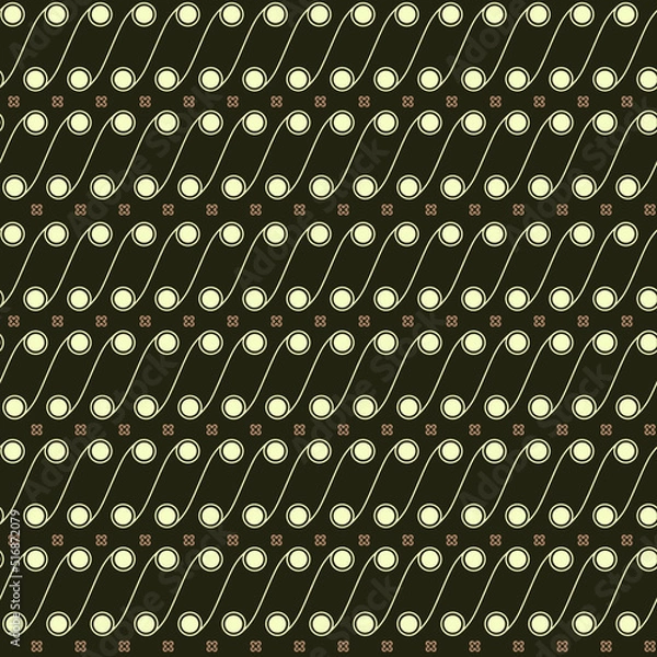 Fototapeta Batik Parang-inspired. Editable seamless pattern.