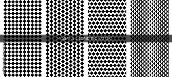 Fototapeta Monochrome bundle vector. Seamless art. Simple background and pattern.