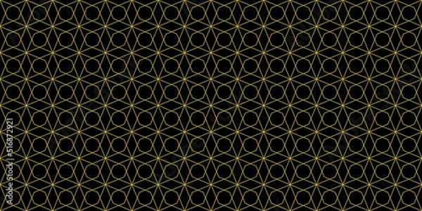 Obraz Geometric octagon seamless design. Simple vector pattern.