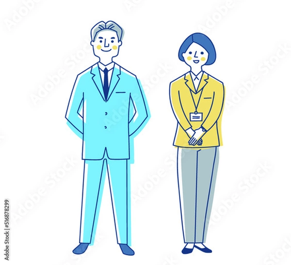 Obraz ビジネスパーソン　男女2人