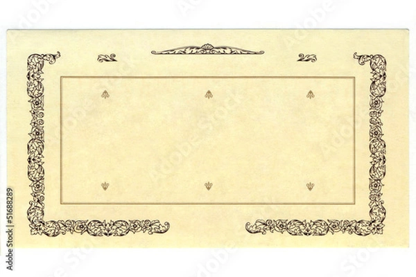 Obraz royal retro old  paper