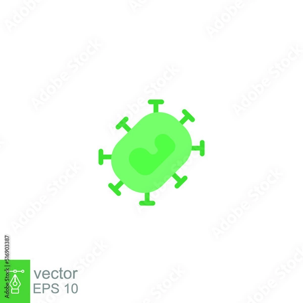 Fototapeta Monkeypox virus symptoms icon. Pox virus. Simple flat style symbol. Vector illustration isolated on white background. EPS 10.