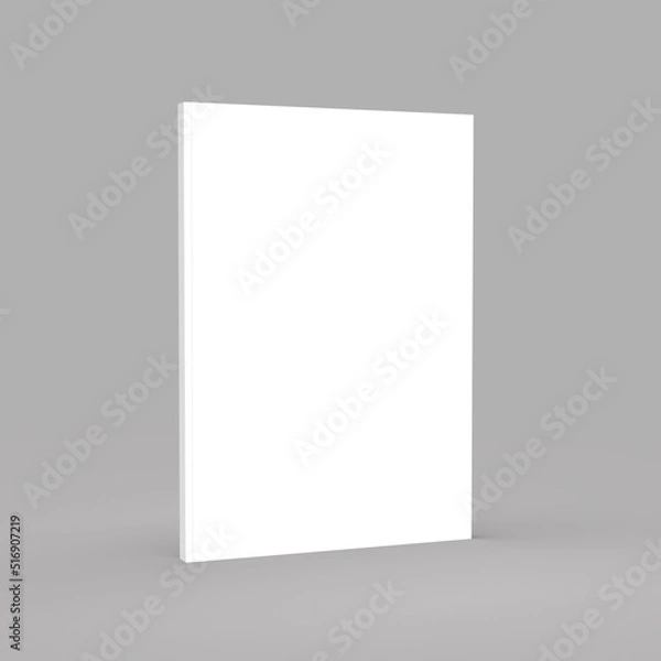 Obraz Mock up. White paper on a gray background. Insert an image.