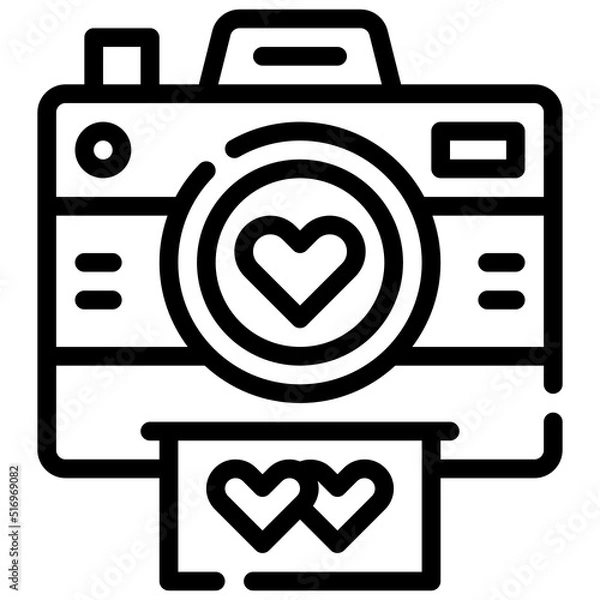 Obraz CAMERA line icon,linear,outline,graphic,illustration
