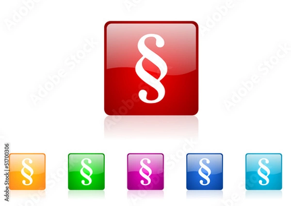 Fototapeta paragraph vector glossy web icon set