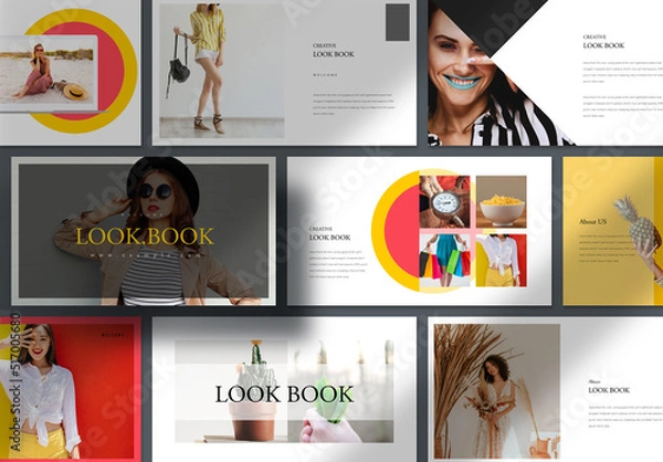 Fototapeta Fashion Lookbook Presentation