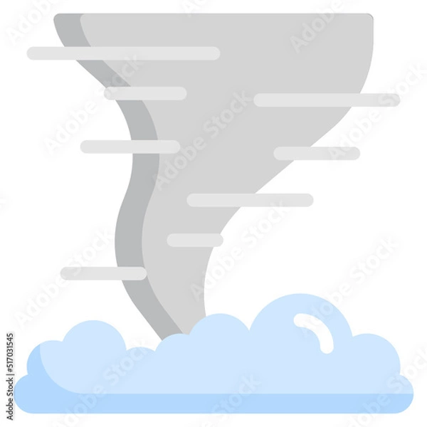 Obraz TORNADO flat icon,linear,outline,graphic,illustration