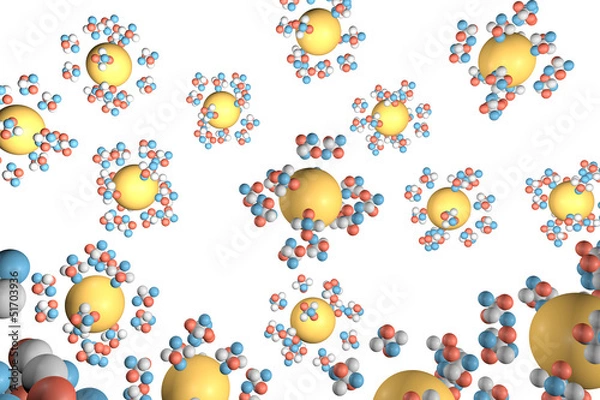 Obraz Molekülhaufen