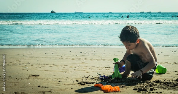 Obraz Dia en la playa