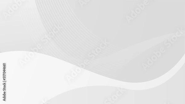 Obraz Abstract background with modern trendy white grey gradient for presentation design, flyer, social media cover, web banner, tech banner