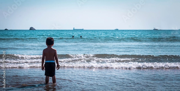 Obraz Niño en playa