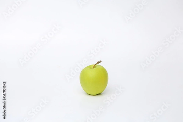 Obraz ripe juicy apple on white background isolate