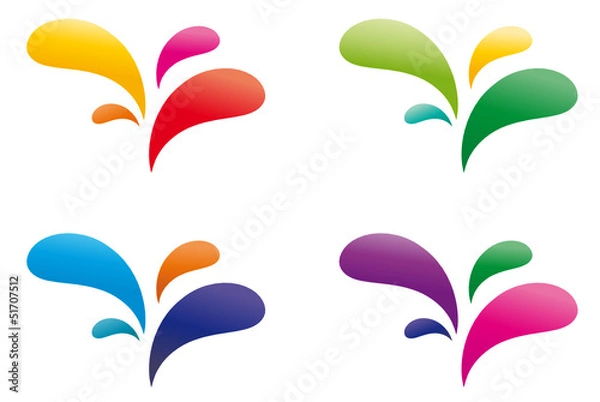 Obraz explosiones color volumen