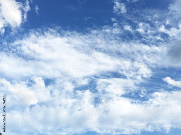 Fototapeta 空と雲の青空背景