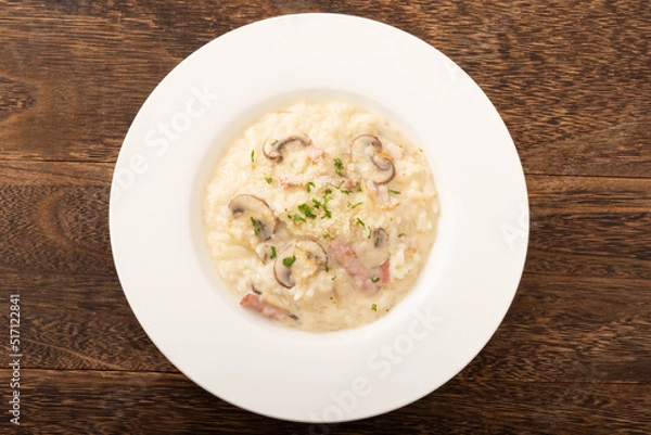 Fototapeta きのこチーズリゾット