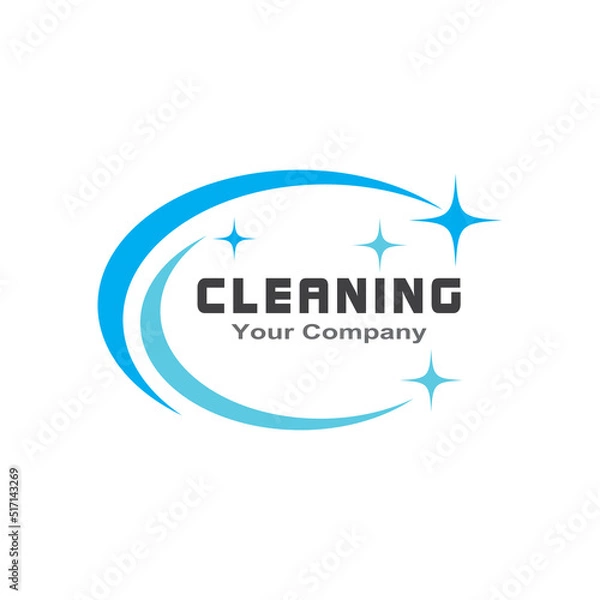 Obraz cleaning clean service logo icon vector template