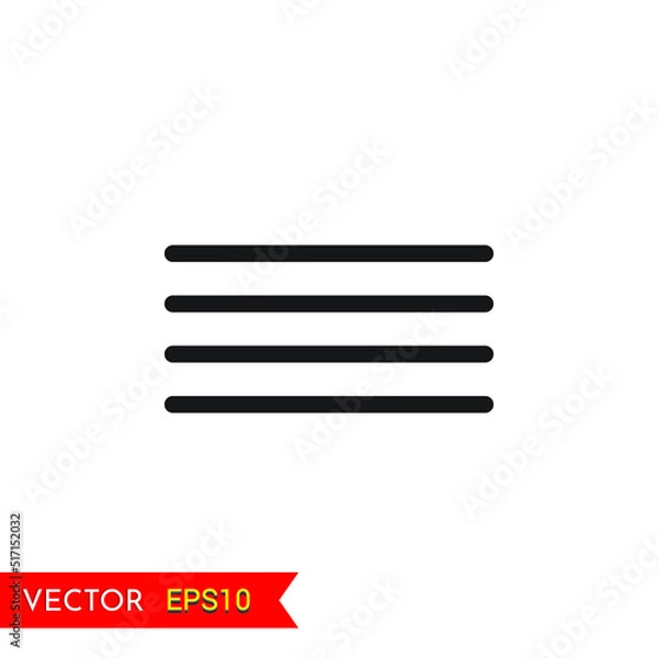 Fototapeta Justify left Alignment transparent background icon animation