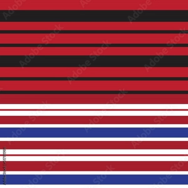 Fototapeta Red Double Striped seamless pattern design