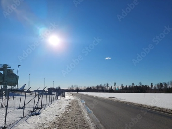 Obraz sunrise over the river