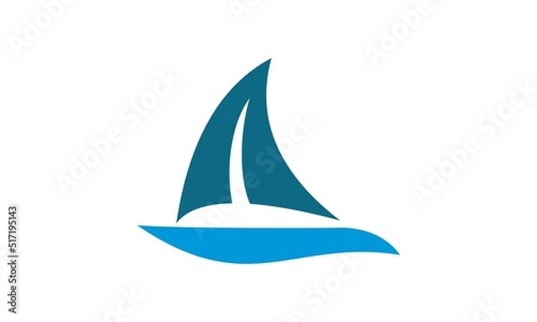 Fototapeta icon ship vector logo