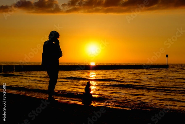 Fototapeta Sunset talk