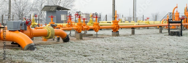 Obraz orange gas pipe