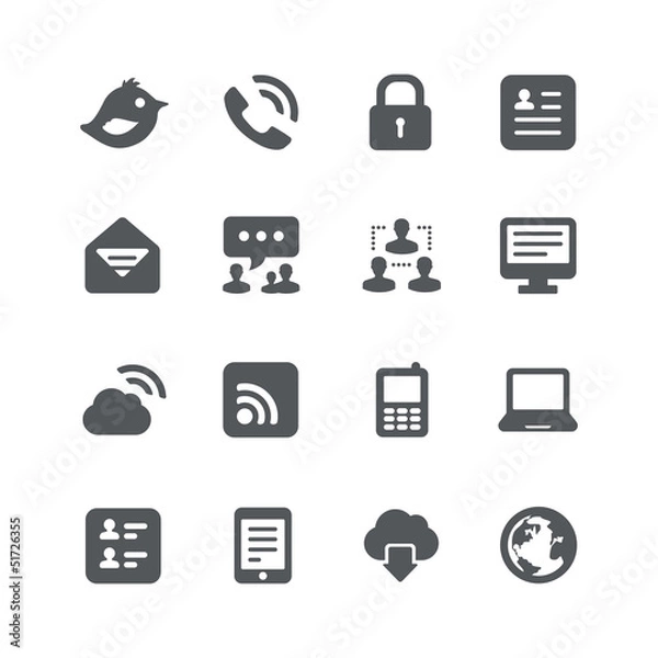 Fototapeta Internet icons set