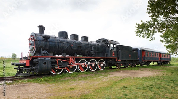 Obraz Orient express steam-powered train