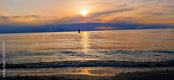 Obraz sunset in the field