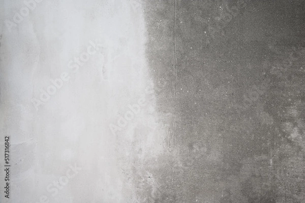 Fototapeta building background: drying cement plaster on the wall. Repair work