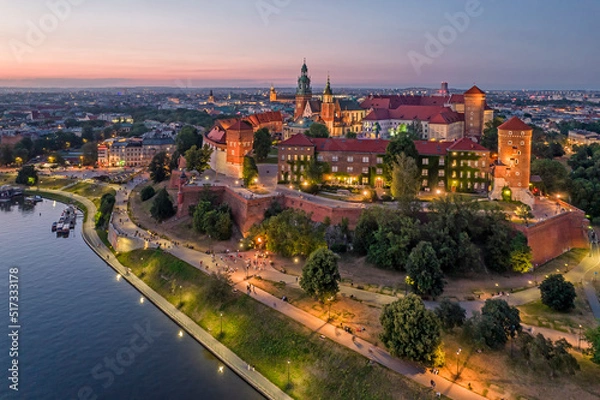 Obraz Wawel Royal Castle - Krakow, Polska.