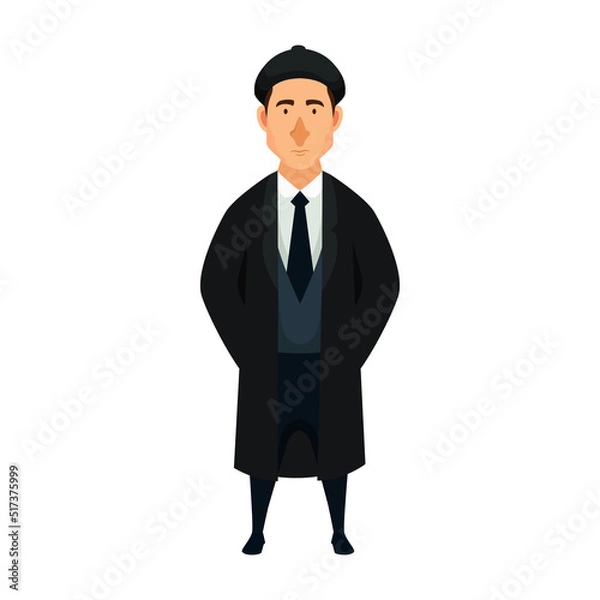Obraz British man vector illustration in classic fashion style