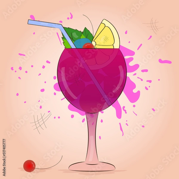 Obraz Glass with lemonade3