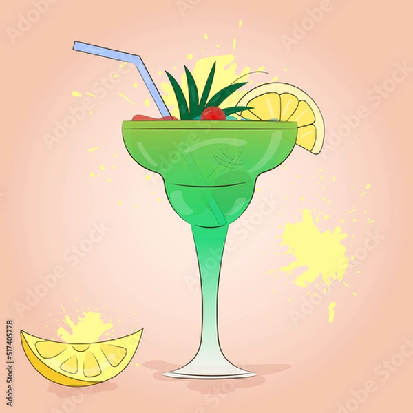 Obraz Glass with lemonade2